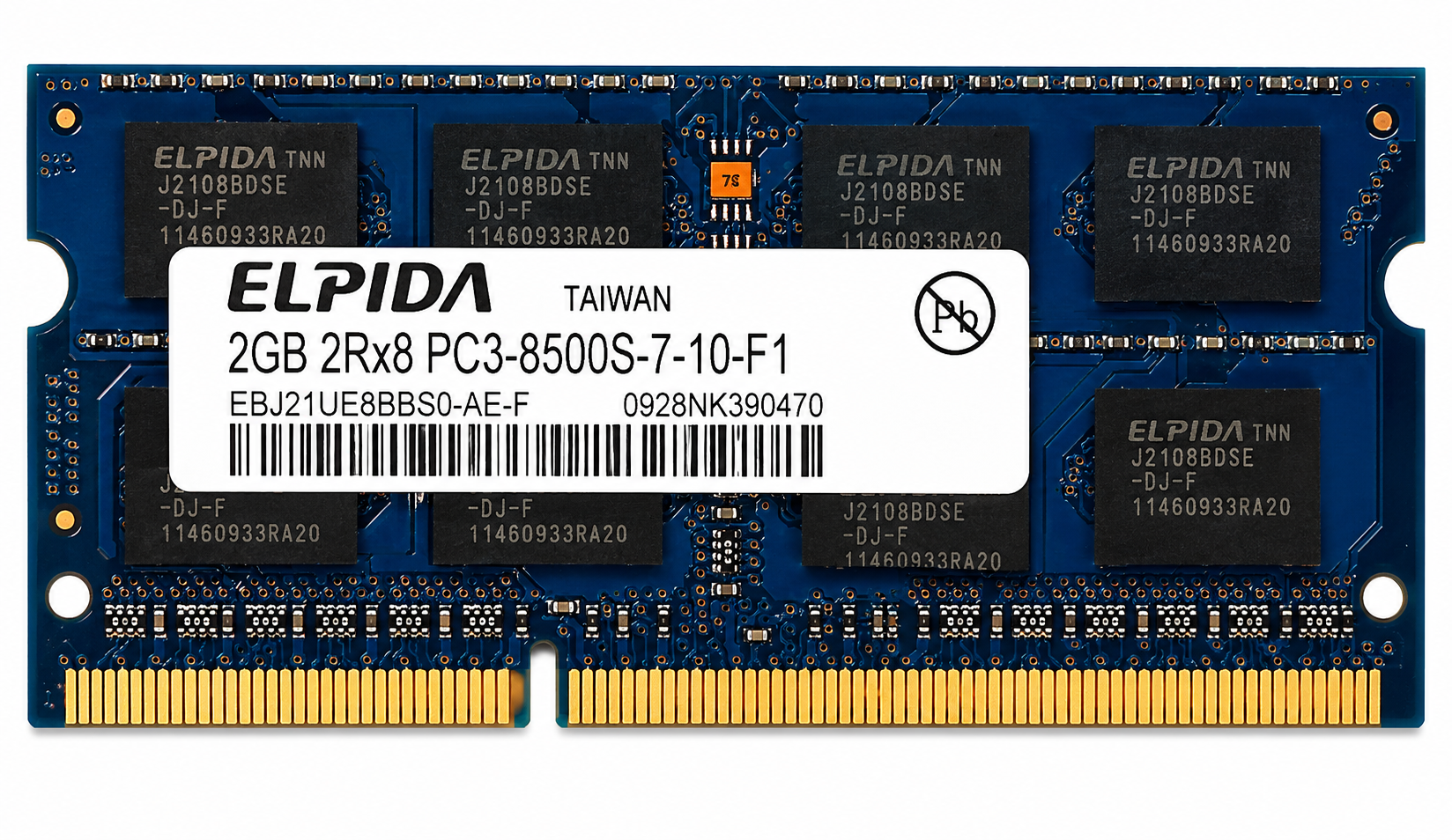 Elpida 2GB 2Rx8 PC3- 8500S