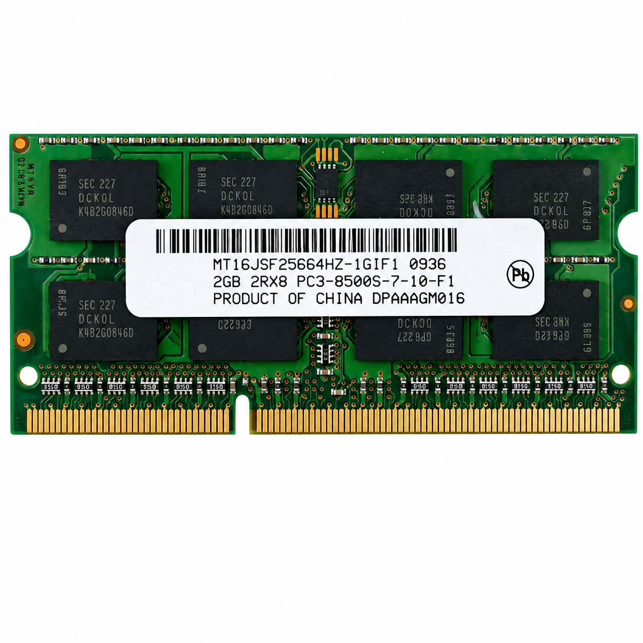 MT 2GB 2Rx8 PC3- 8500S